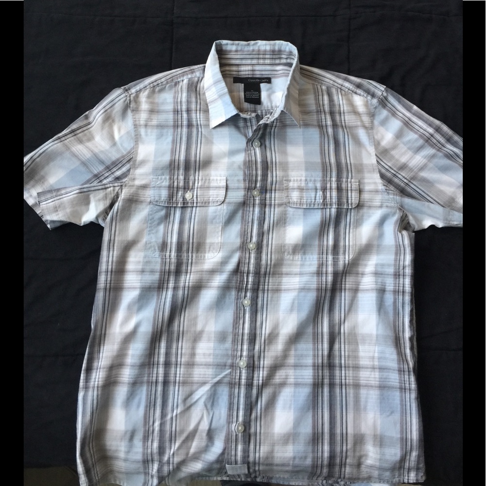 Calvin Klein Short Sleeve Button Up